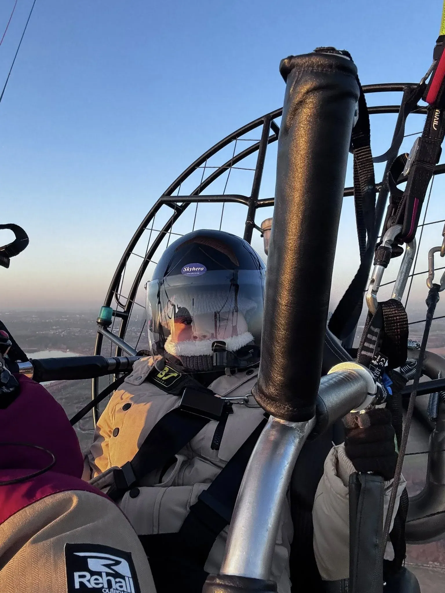 Paralotnia tandemowa w locie