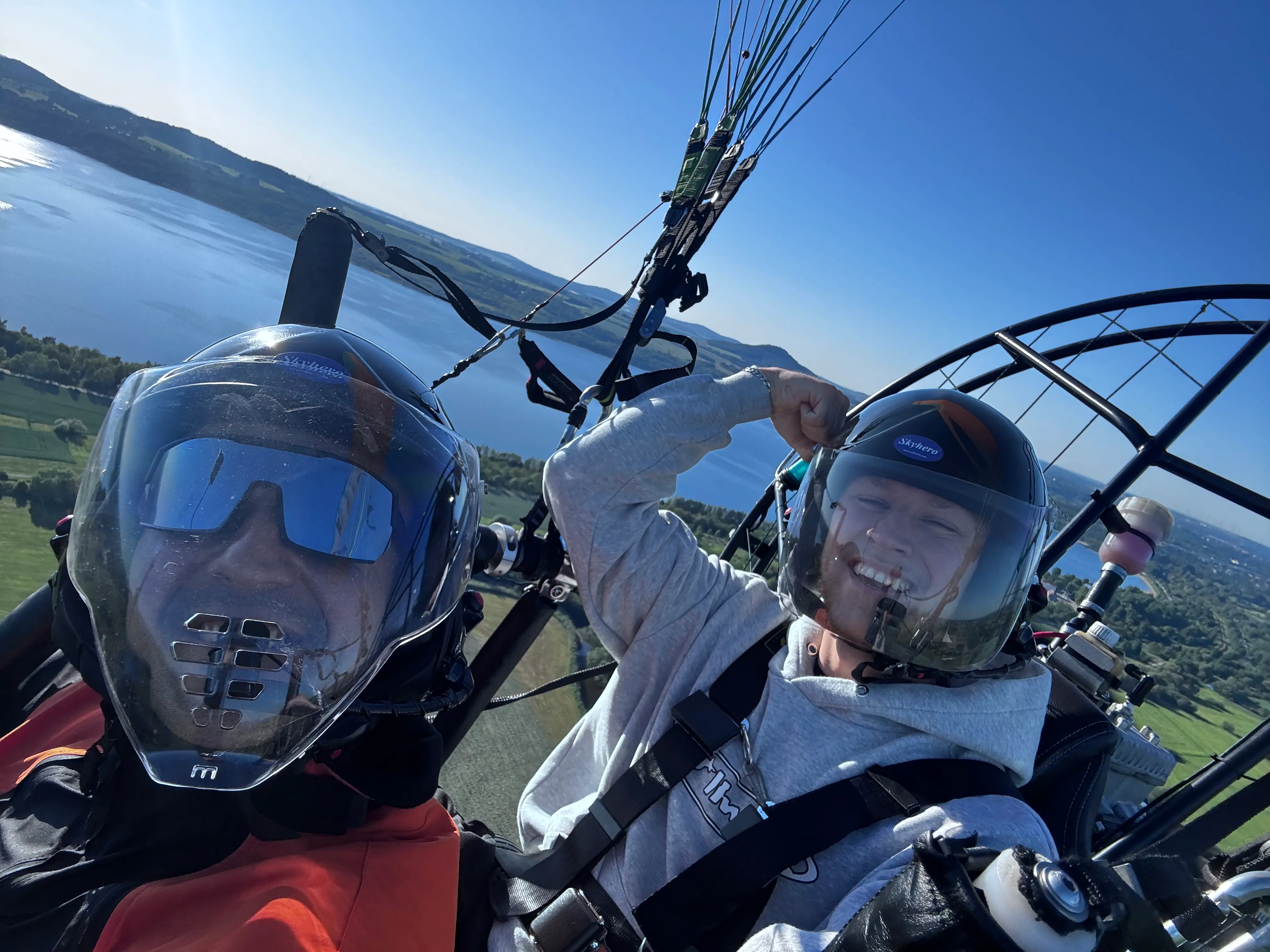 Lot widokowy motoparalotnią nad Zgorzelcem