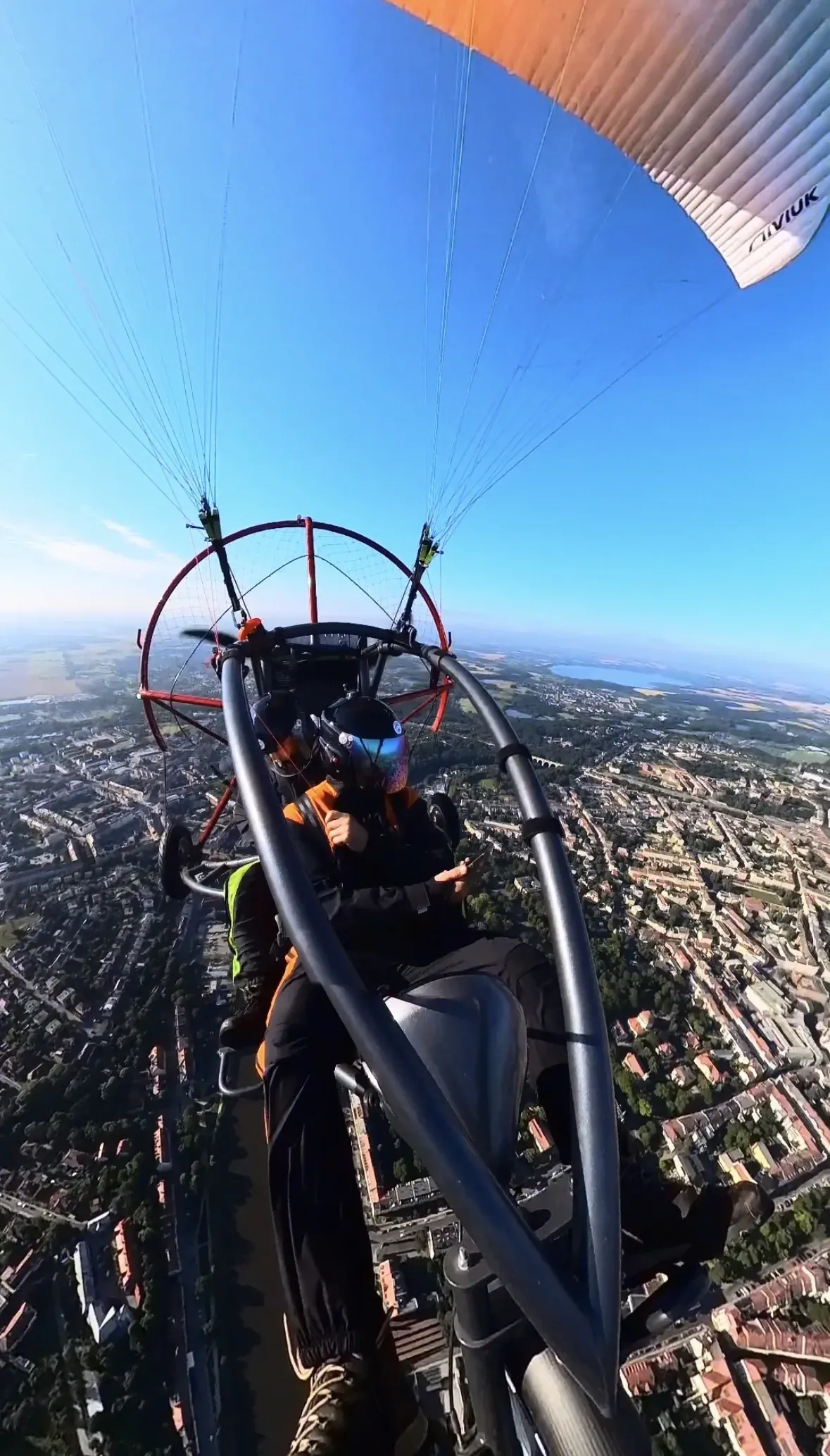 Panorama z lotu motoparalotnią