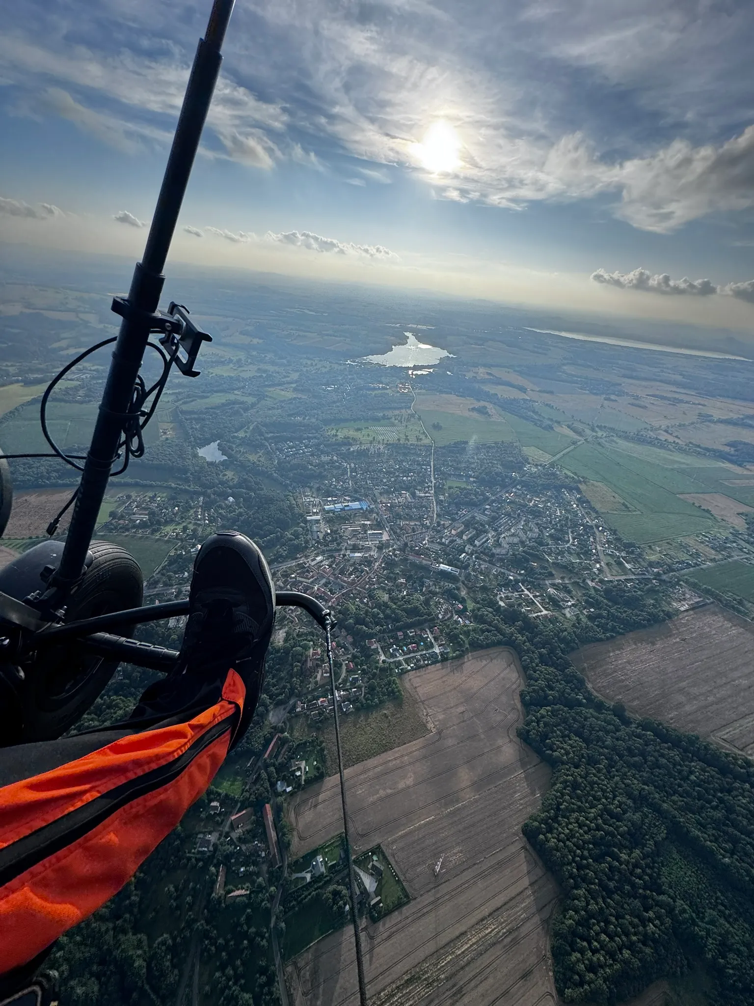 Widok z lotu motoparalotnią