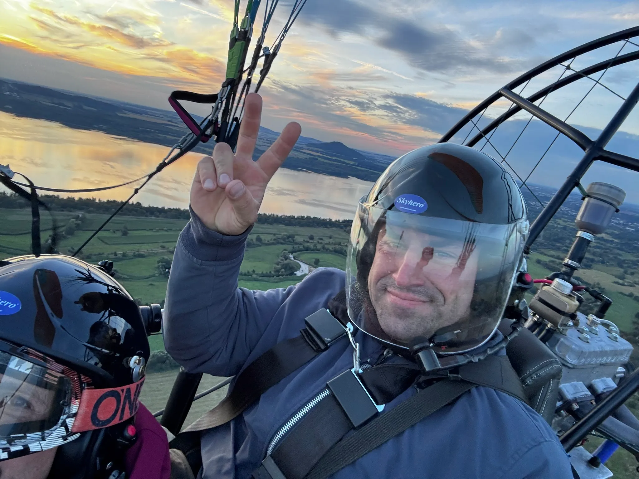 Panorama z lotu motoparalotnią